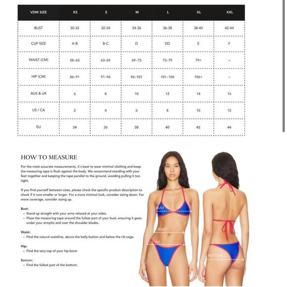 VDM the label bikini top sz XS - Picture 5 of 5